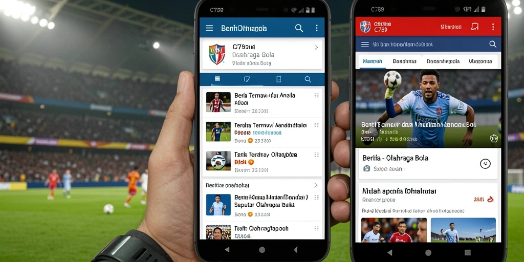 Antarmuka user-friendly dan berita terkini tentang Olahraga Bola.