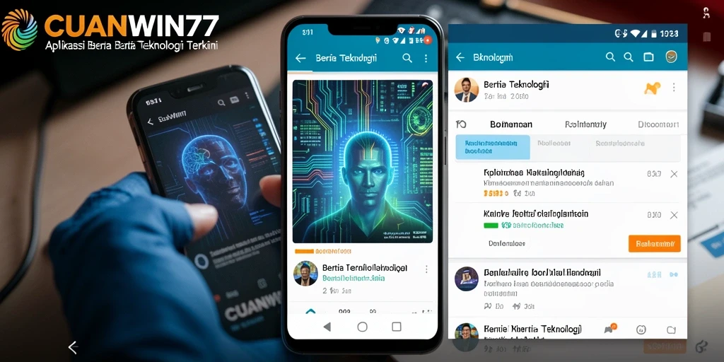 Antarmuka modern dan fungsional aplikasi CUANWIN77.