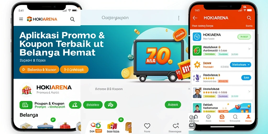 Tampilan antarmuka HOKIARENA yang menarik dengan pilihan kupon yang lengkap.