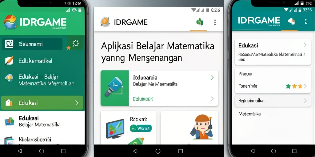 Tampilan antarmuka IDRGAME yang interaktif dan menarik untuk belajar matematika.