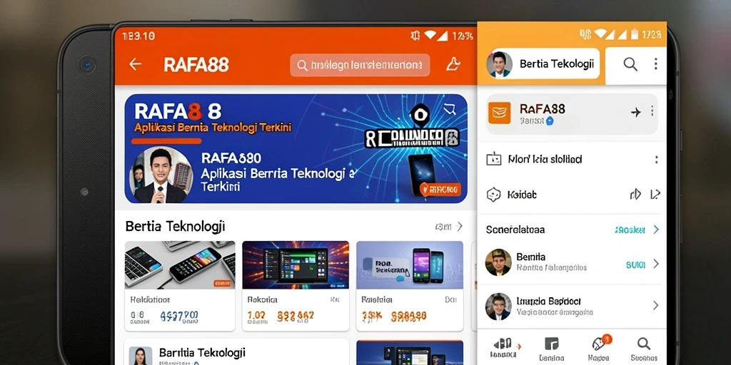 Antarmuka aplikasi RAFA88 yang modern dan informatif.