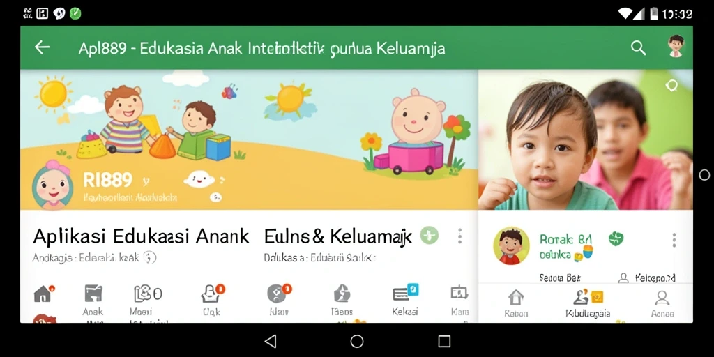 Antarmuka interaktif dan menyenangkan dari aplikasi RI889.